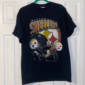 Vintage Steelers Screenprint Tee Size Large